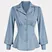 Waist up shirt with Tighten the cuffs lotus edge hem